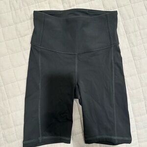 Lululemon Athletica Black High-Waisted Bike Shorts